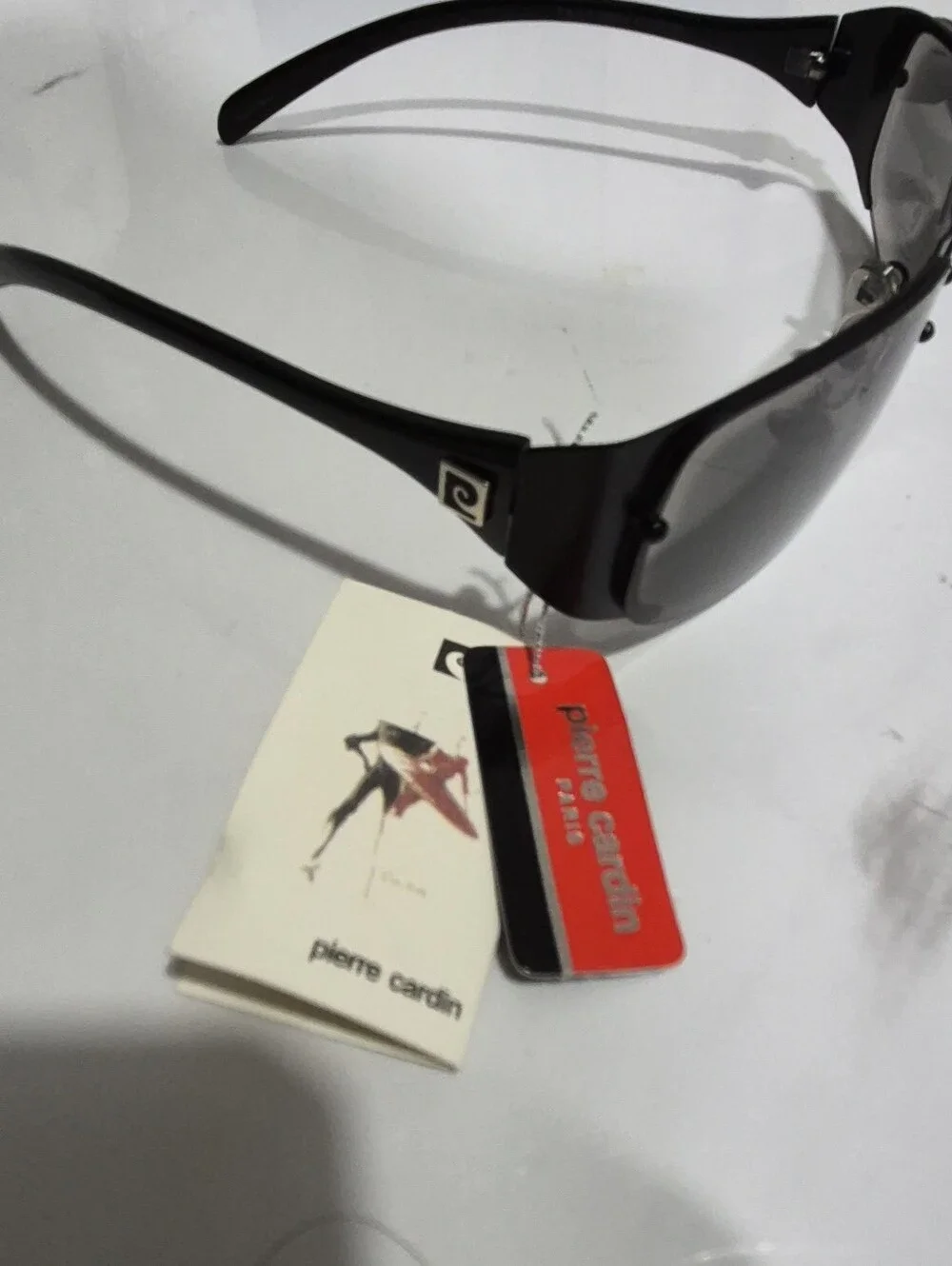 Pierre Cardin Men’s Black Frame Sunglasses with Dark Lenses 🔥Y2K🔥